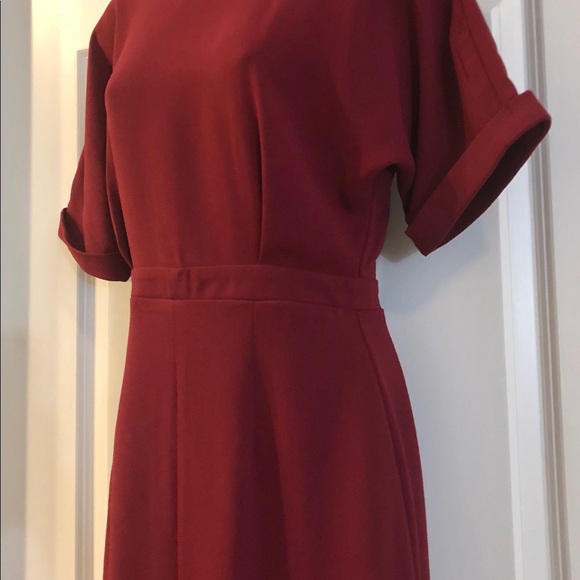 Wine & Dine Burgundy Dress - Picture 3 of 4